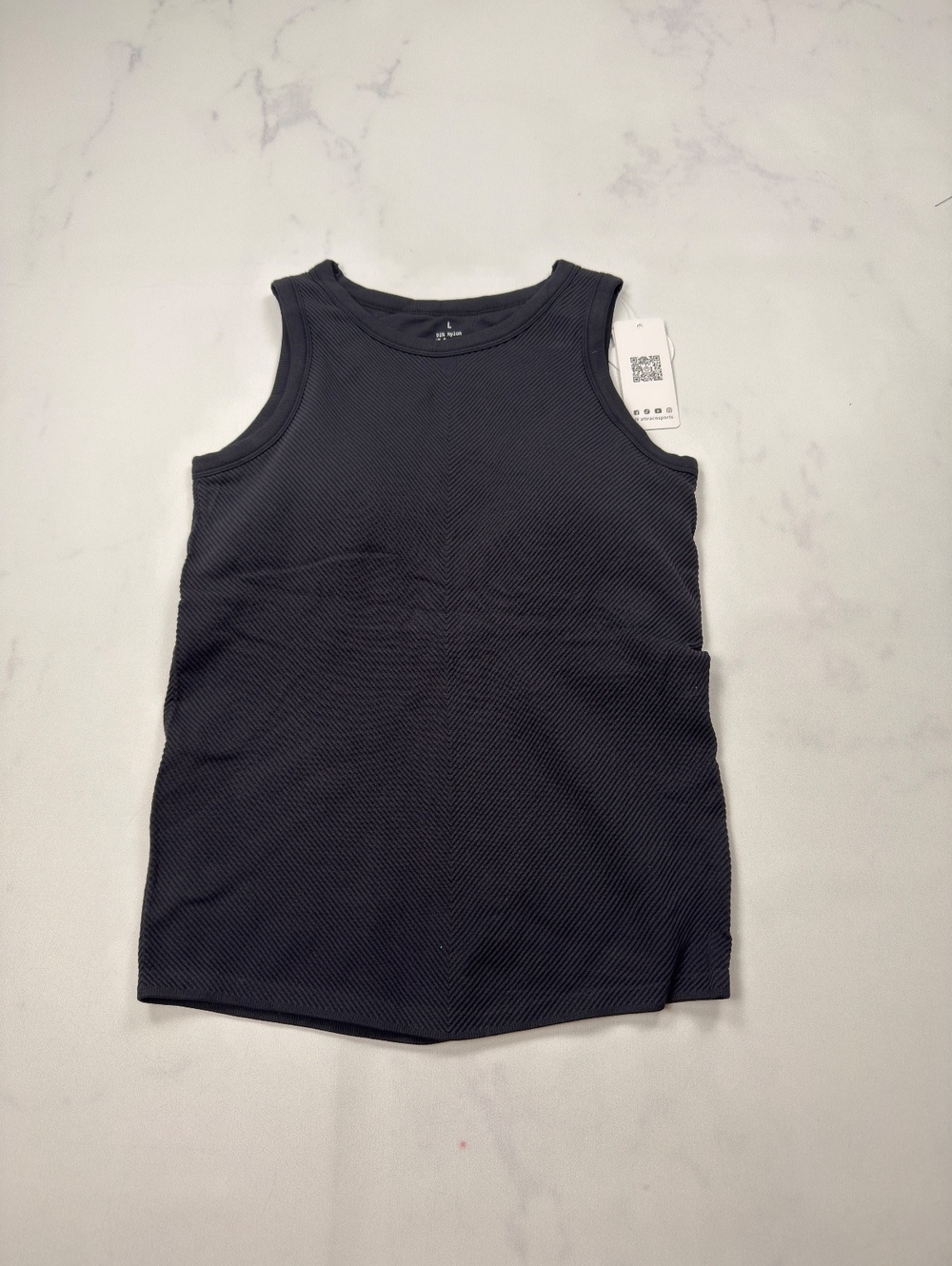 Attraco Tank Top Black Athletic Quick Dry - Women L NWT